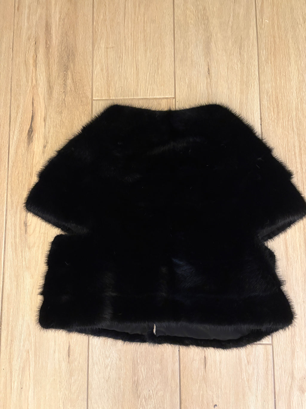 Gilet di visone nero