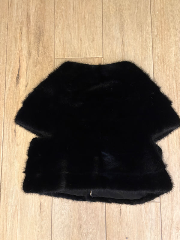 Gilet di visone nero