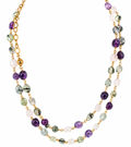 Collana con pietre colorate
