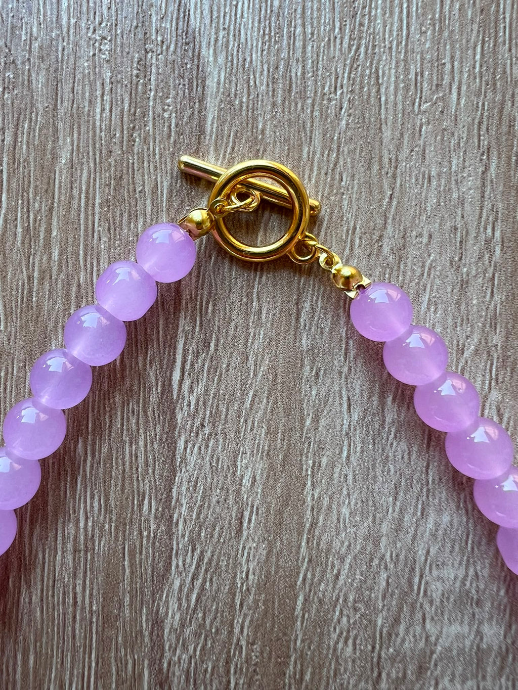 Collana resina lilla