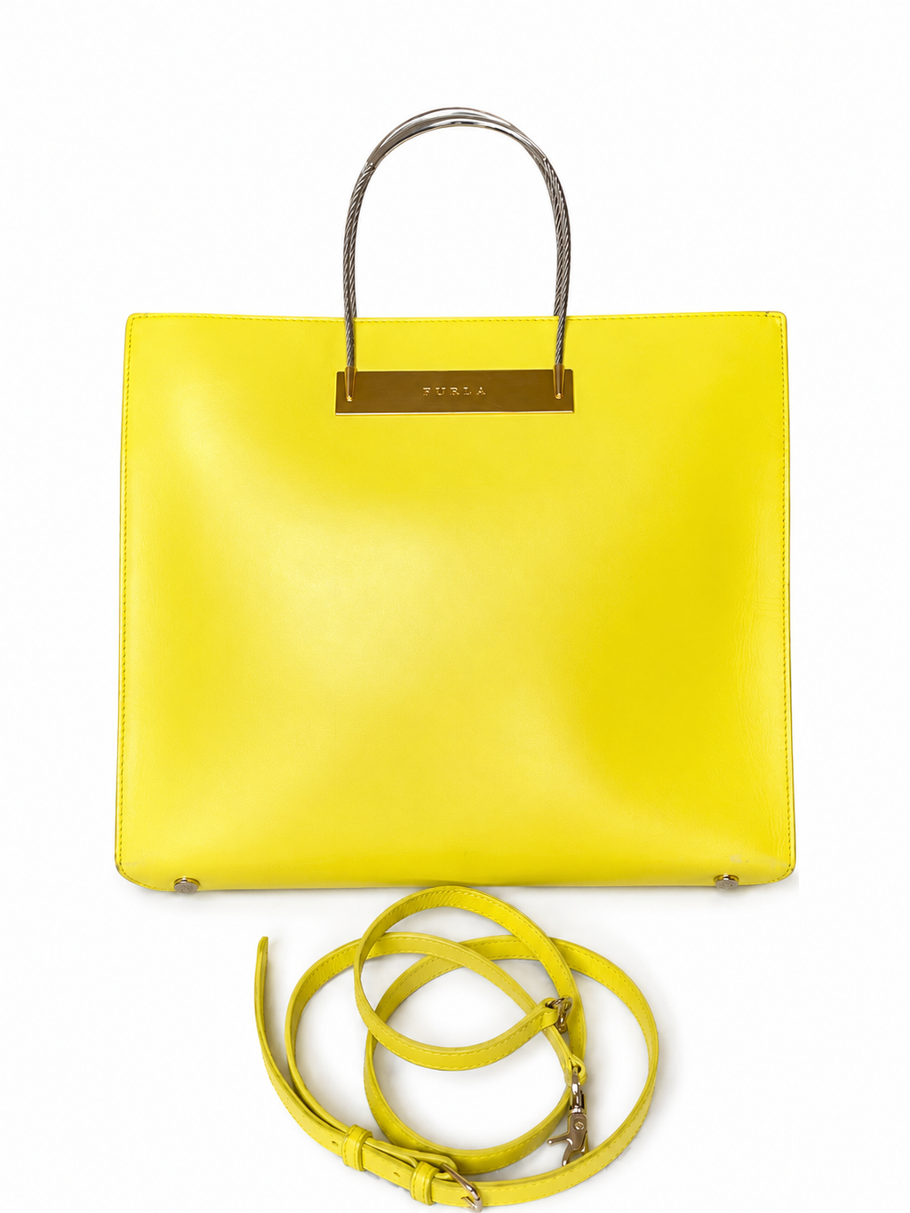 Balenciaga cable tote yellow