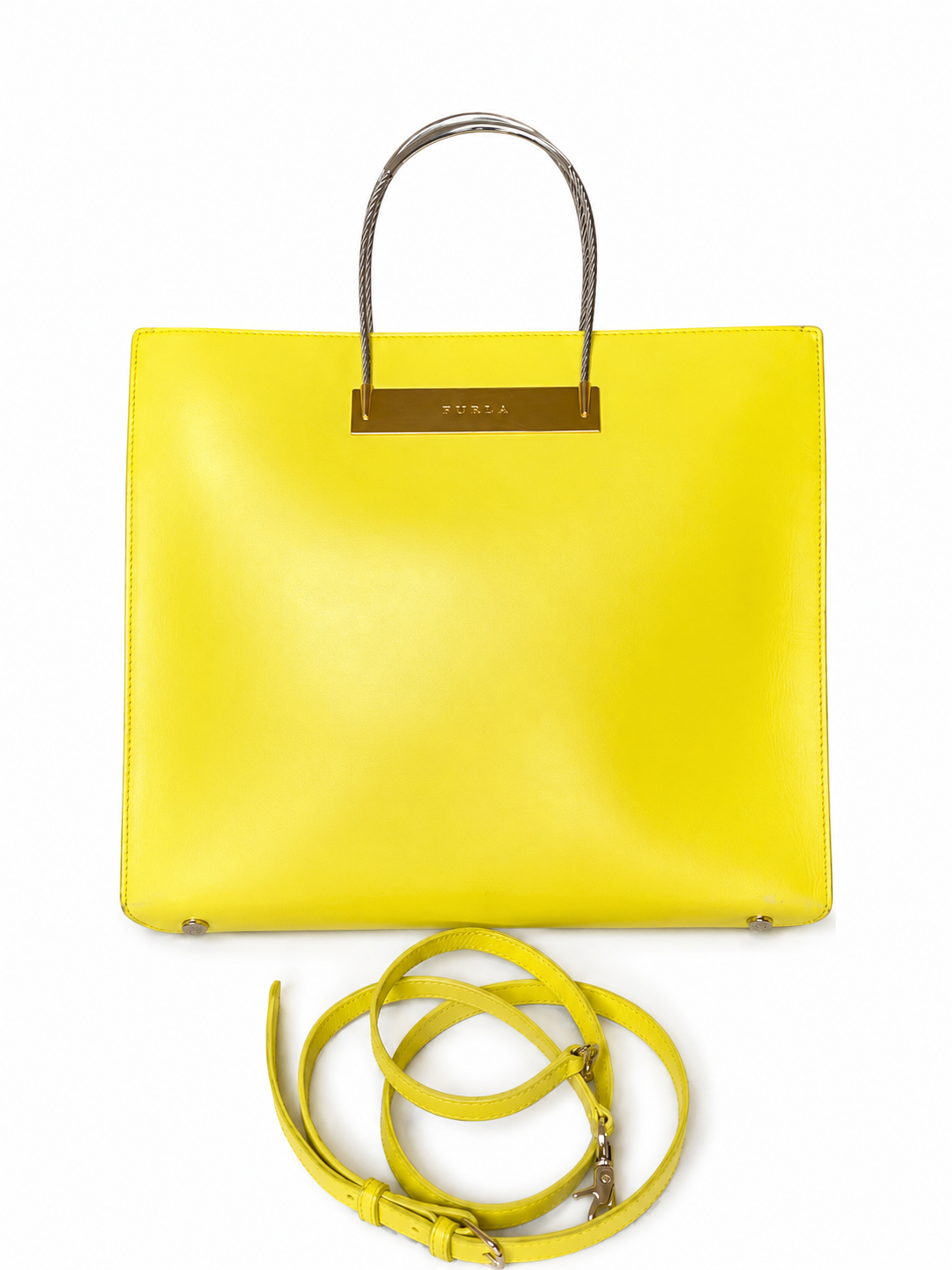 Balenciaga cable tote yellow