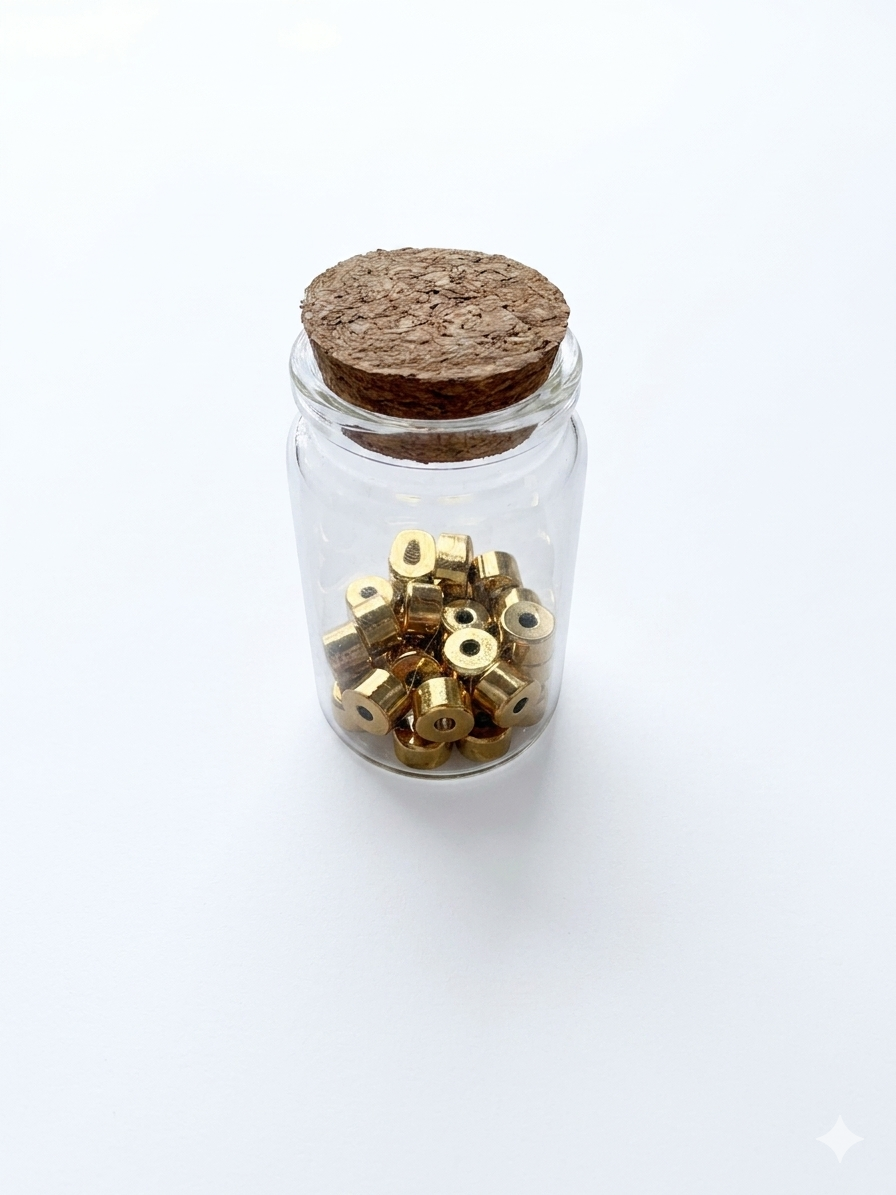Beads oro liscio