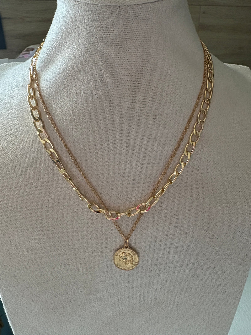 Collana doppia bigiotteria