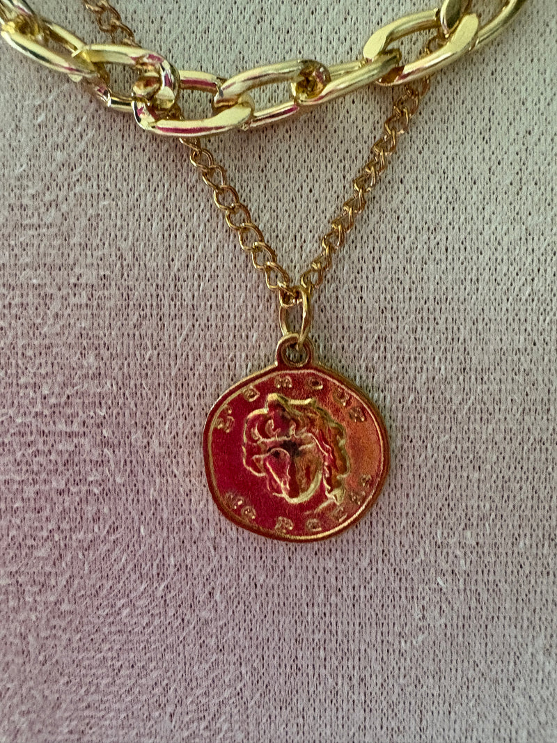 Collana doppia bigiotteria