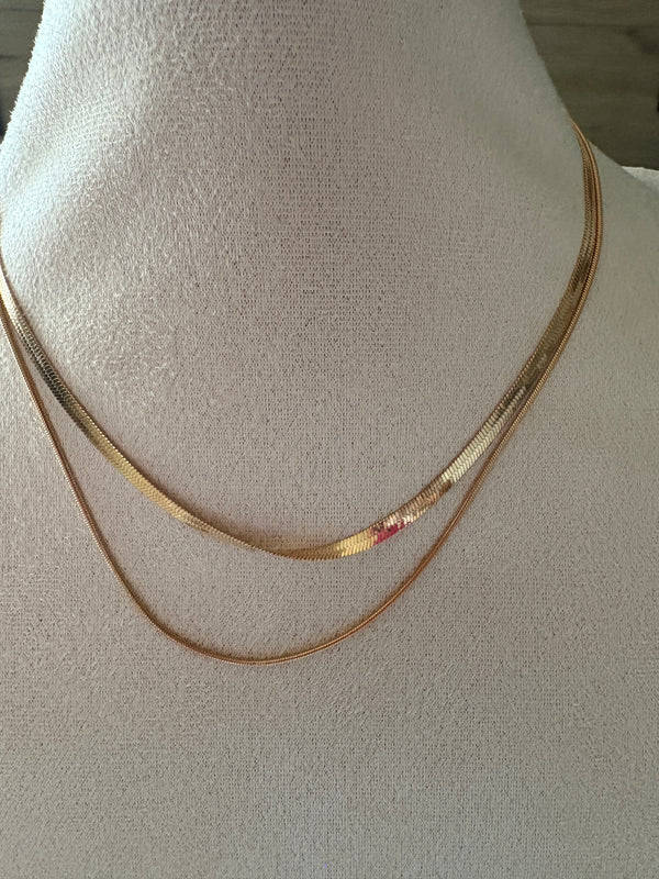 Collana doppia bigiotteria