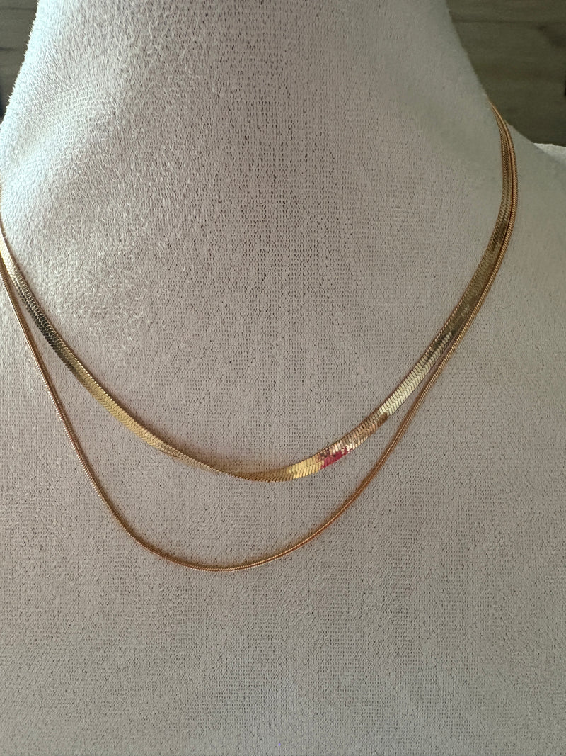 Collana doppia bigiotteria