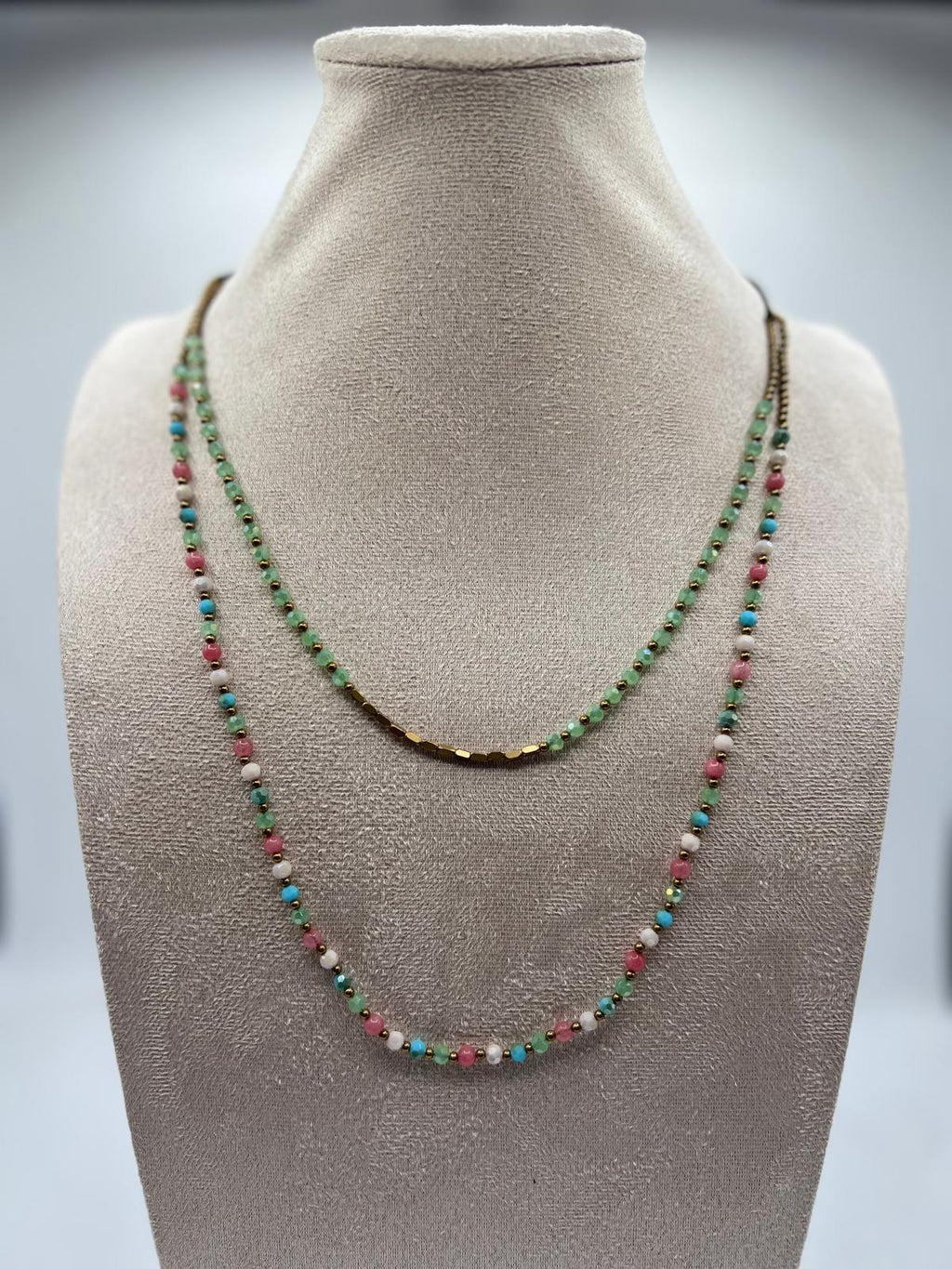 Collana doppia perline