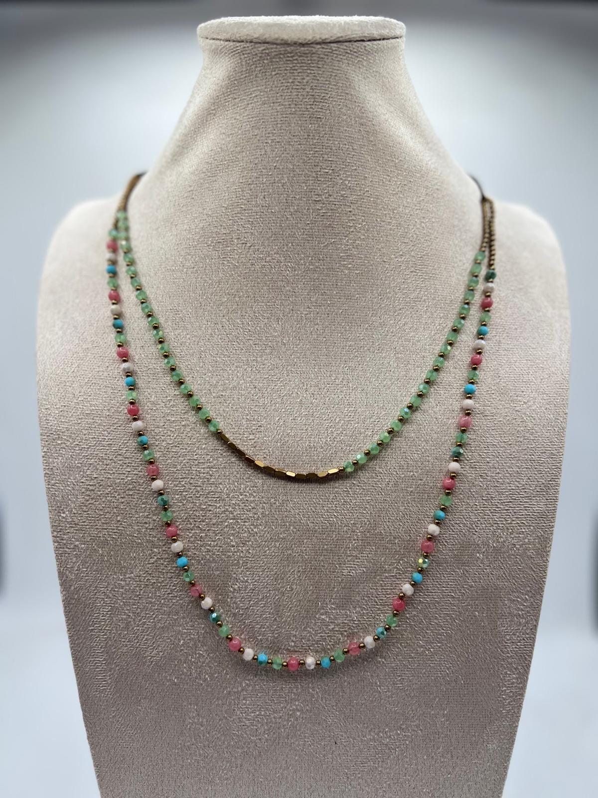 Collana doppia perline