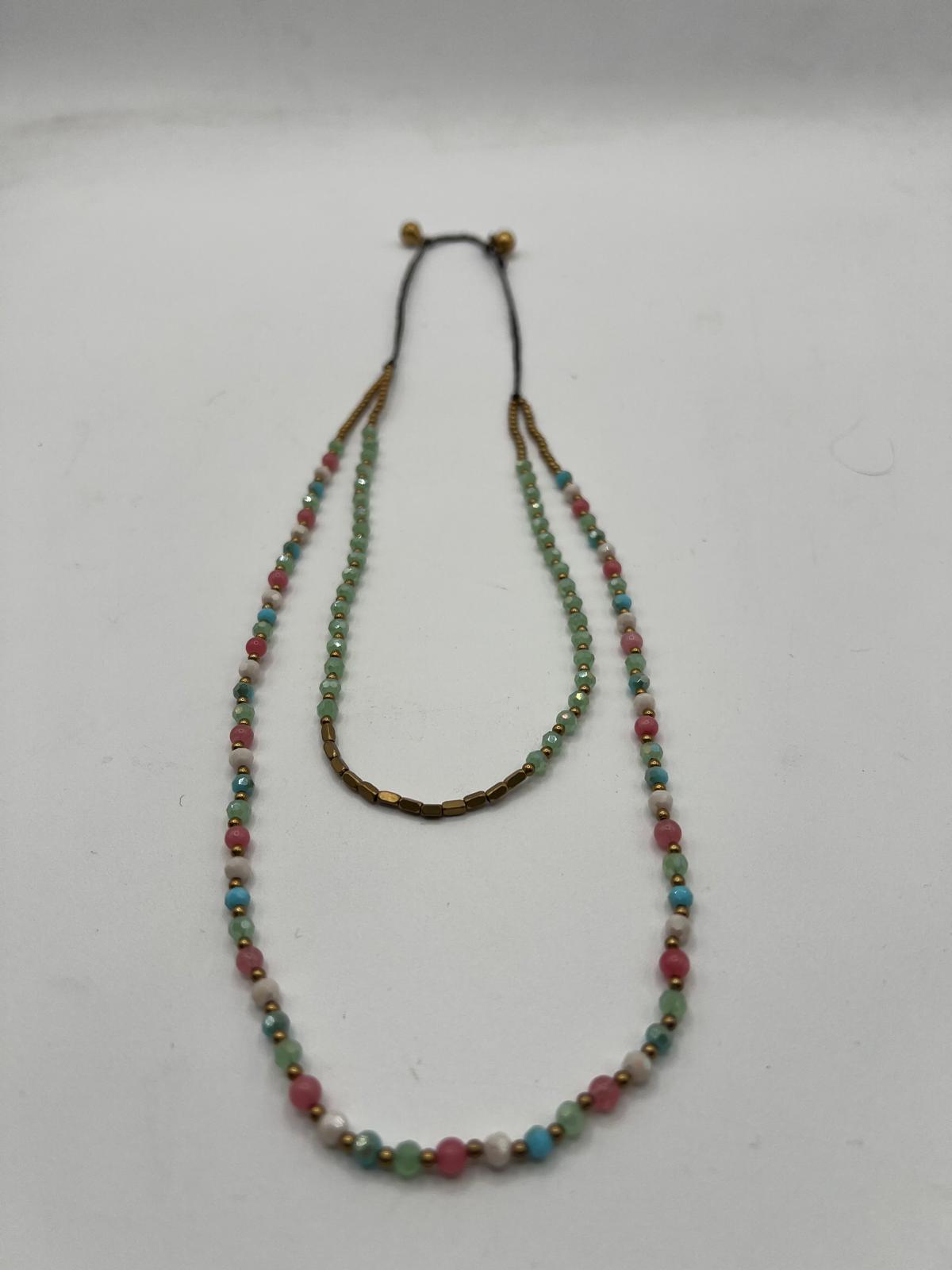 Collana doppia perline