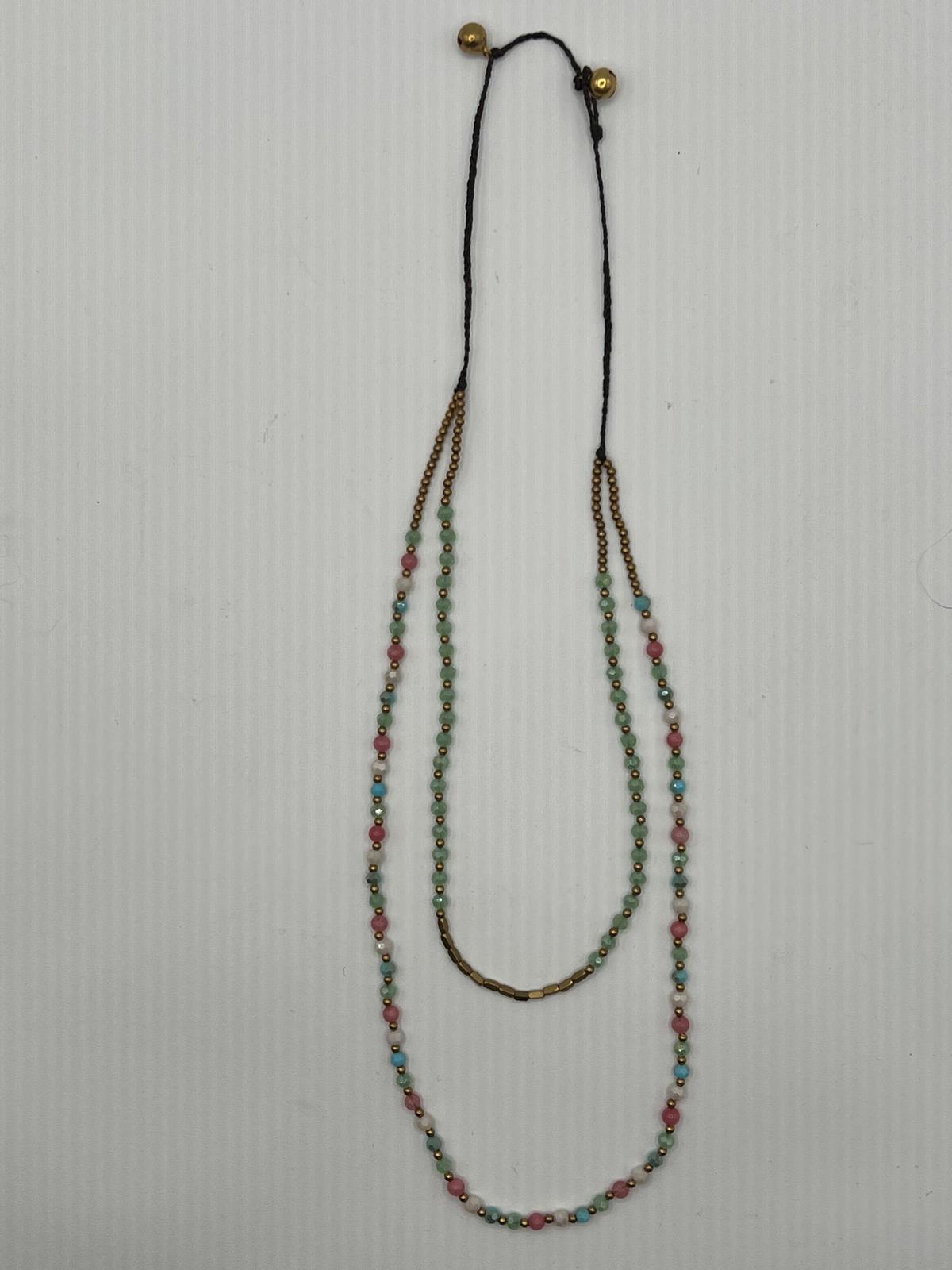 Collana doppia perline