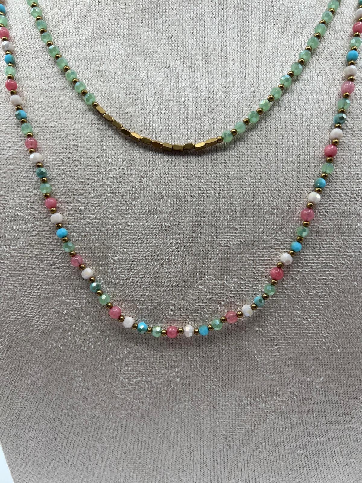 Collana doppia perline