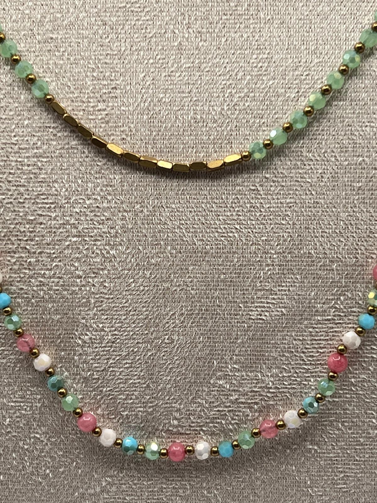 Collana doppia perline