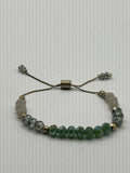 Bracciale perline verde acqua