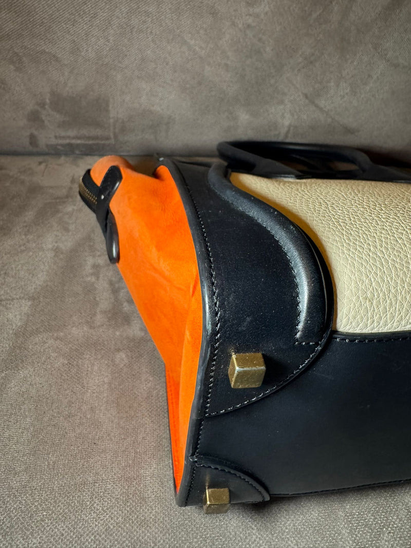 Celine luggage tricolor