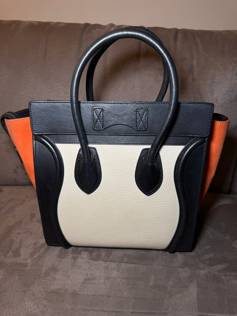 Celine luggage tricolor