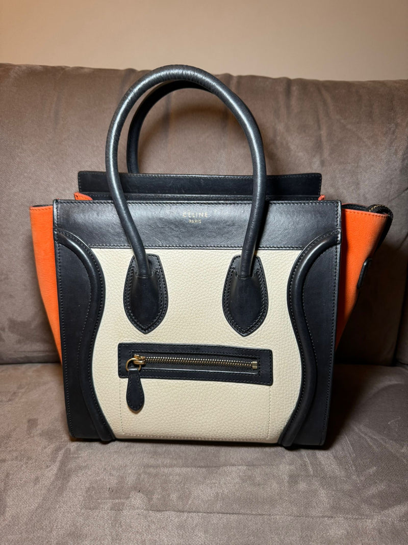 Celine luggage tricolor