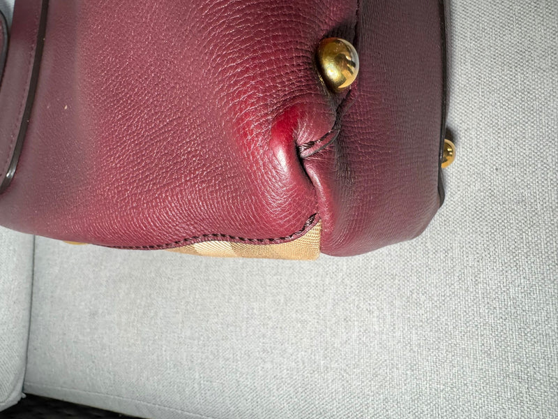 Burberry borsa burgundy